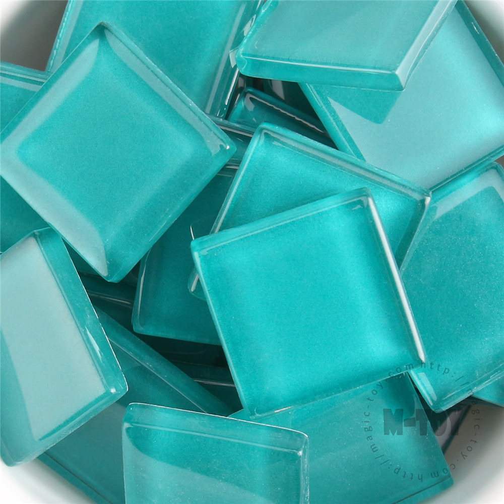 Turquoise Square Crystal Glass Mosaic 20-CC622