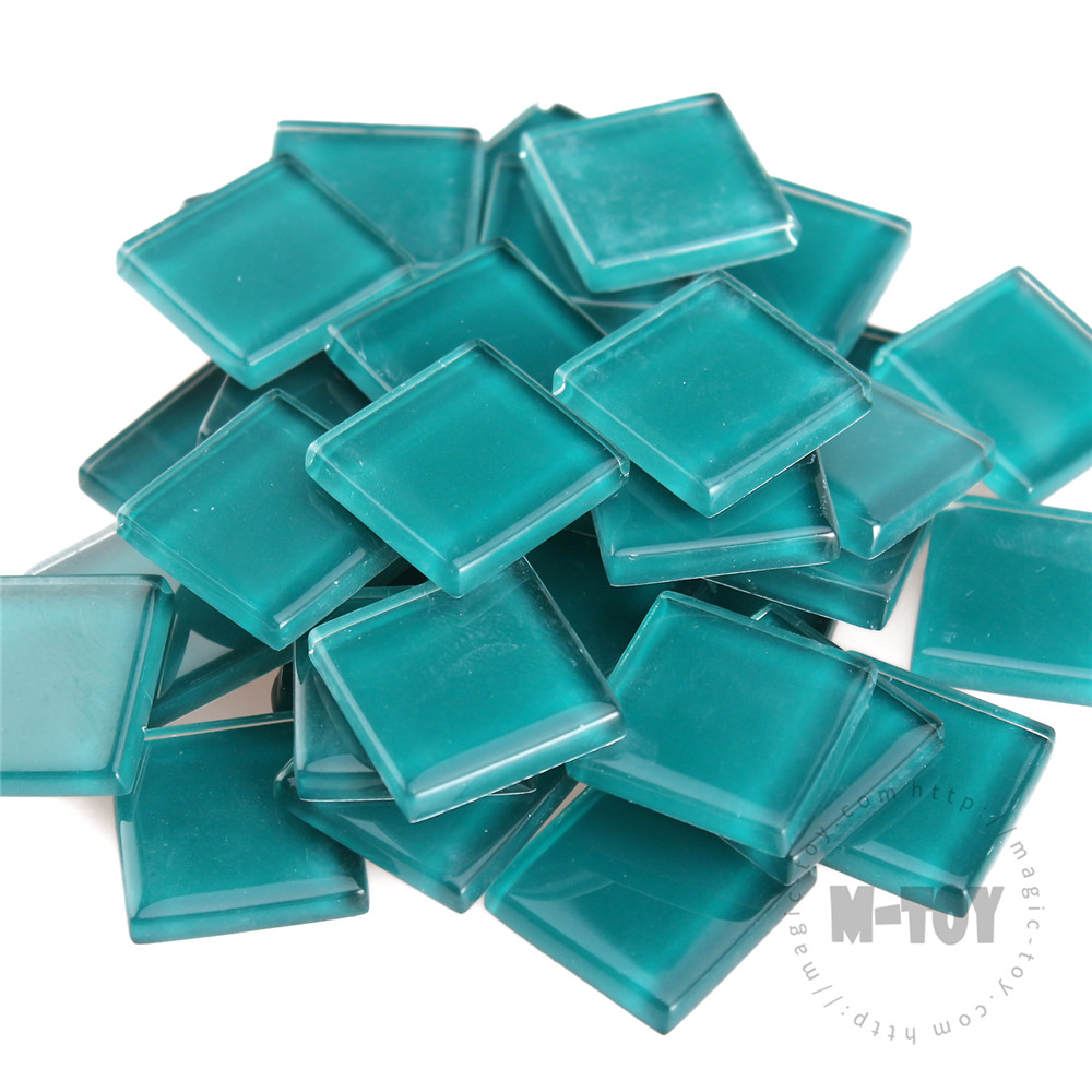 Turquoise Square Crystal Glass Mosaic 20-CC625