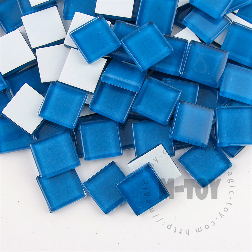 Blue Square Crystal Glass Mosaic 20-CC735