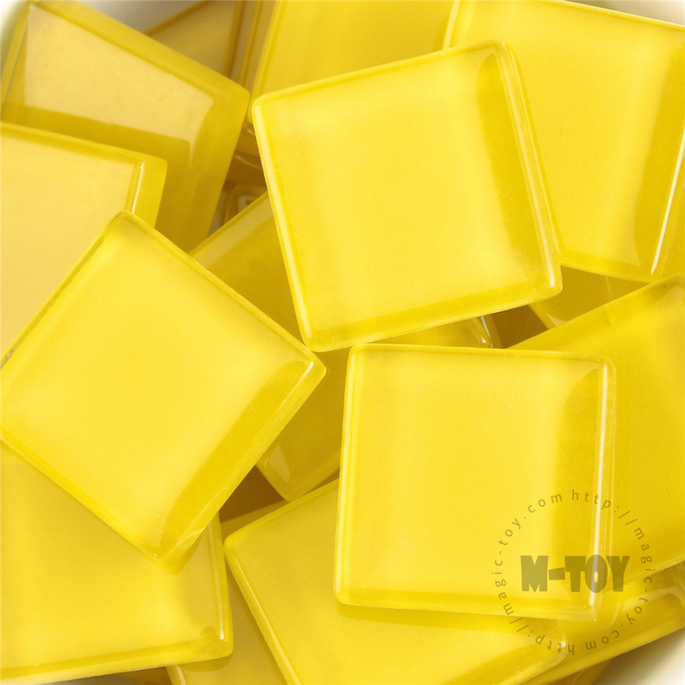 Yellow Square Crystal Glass Mosaic 20-CC935