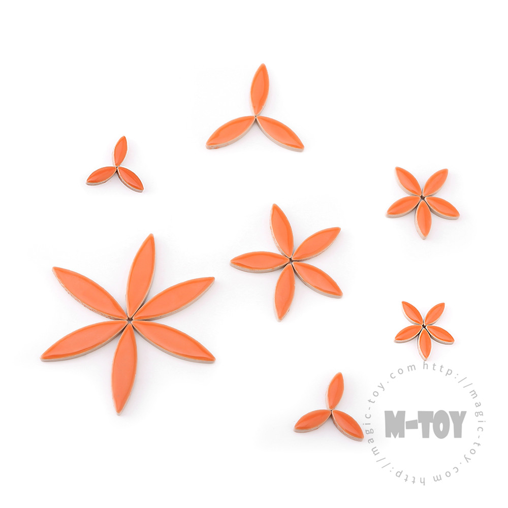 Orange Petal Shape Ceramic Mosaic CYG6