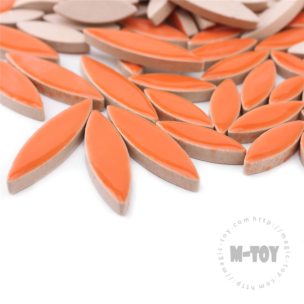 Orange Petal Shape Ceramic Mosaic CYG6