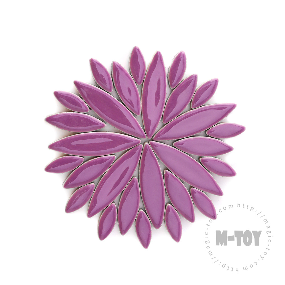 Purple Petal Shape Ceramic Mosaic CYG43