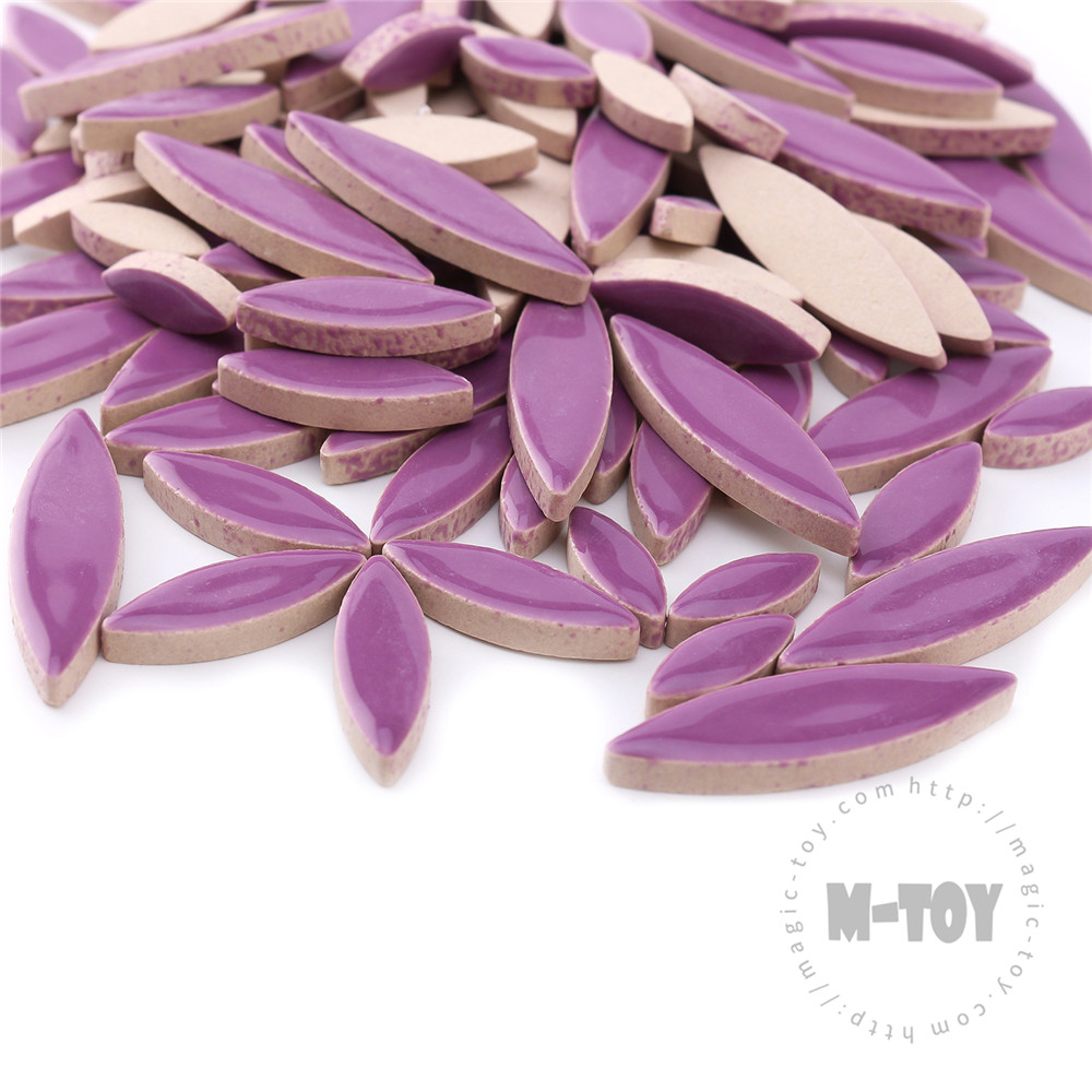 Purple Petal Shape Ceramic Mosaic CYG43