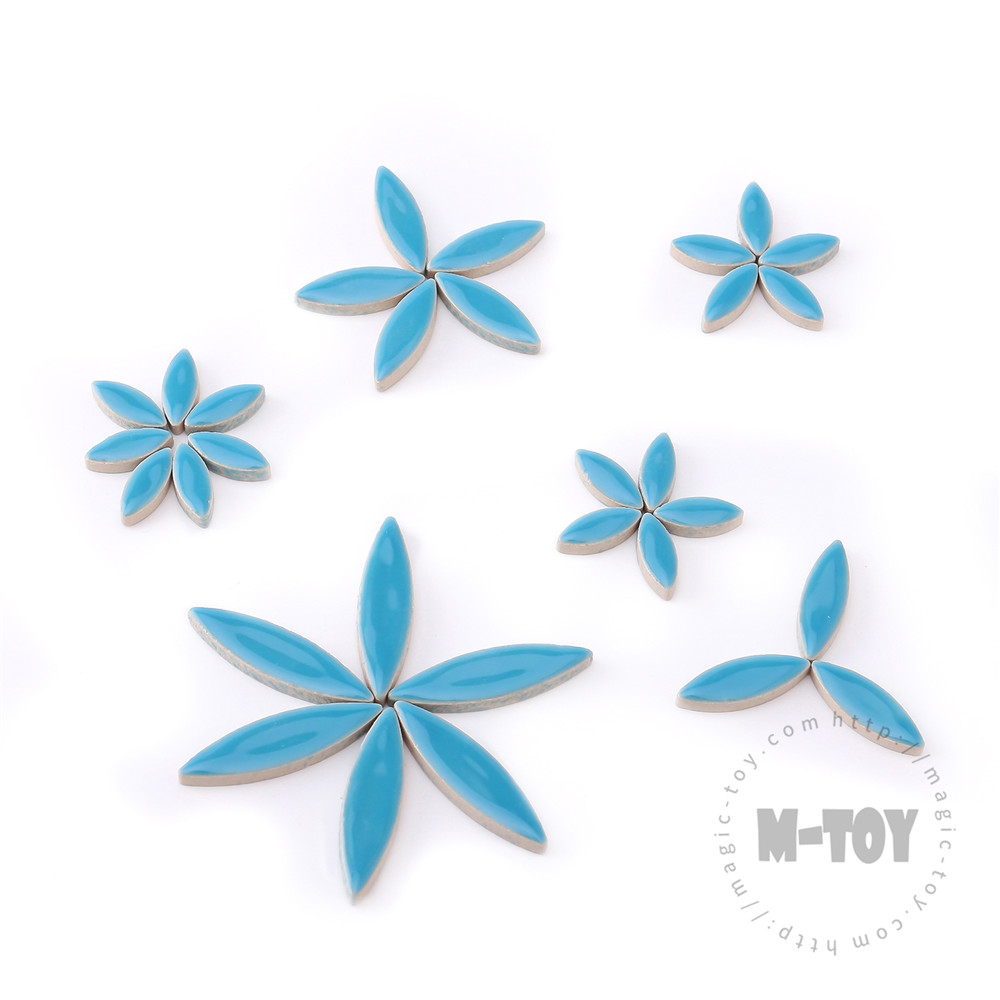 Blue Petal Shape Ceramic Mosaic CYG171