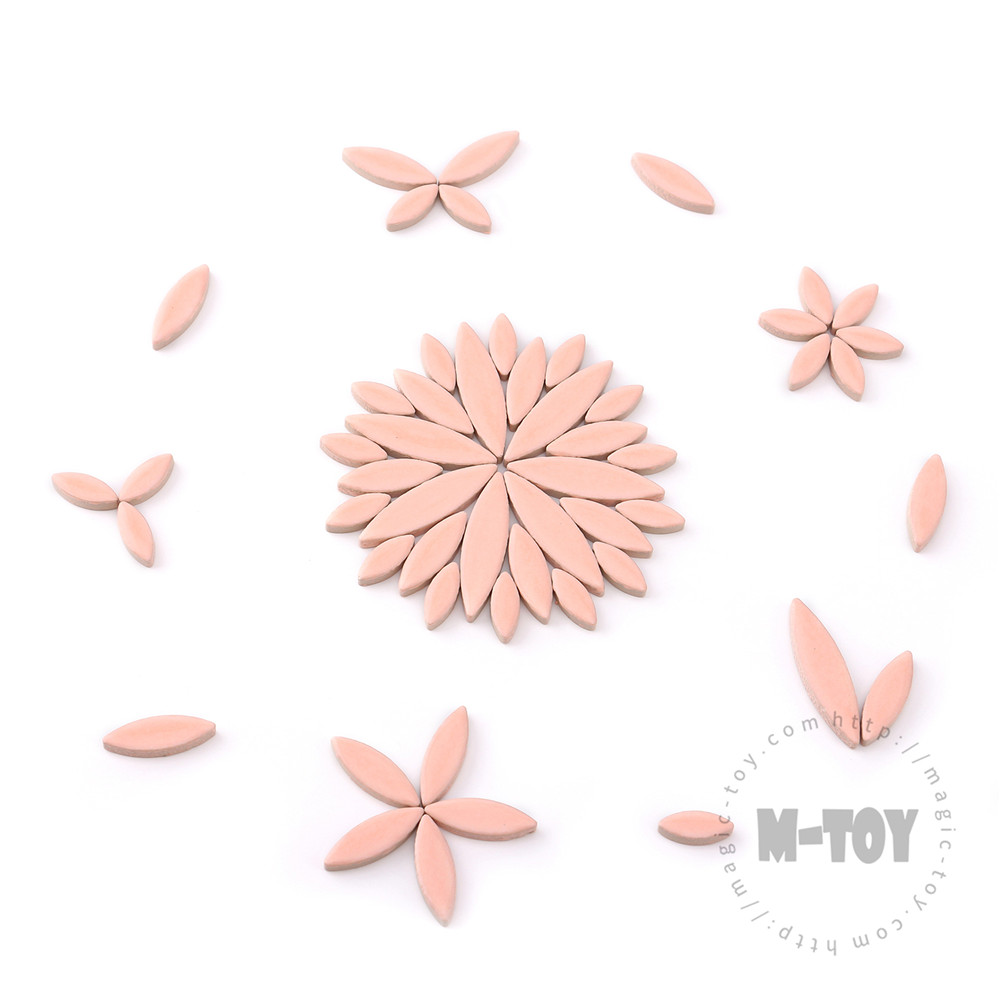 Pink Petal Shape Ceramic Mosaic CYG6003