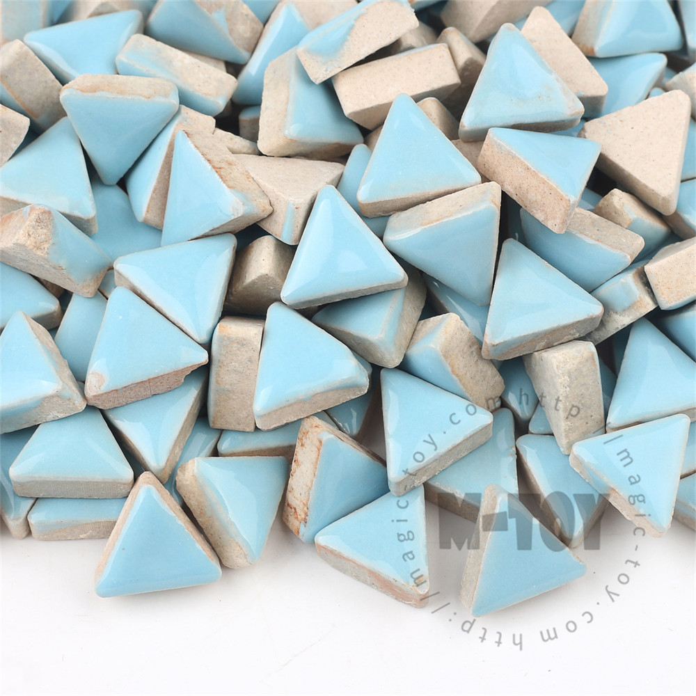 Blue Triangle Shape Ceramic Mosaic 15CJG701