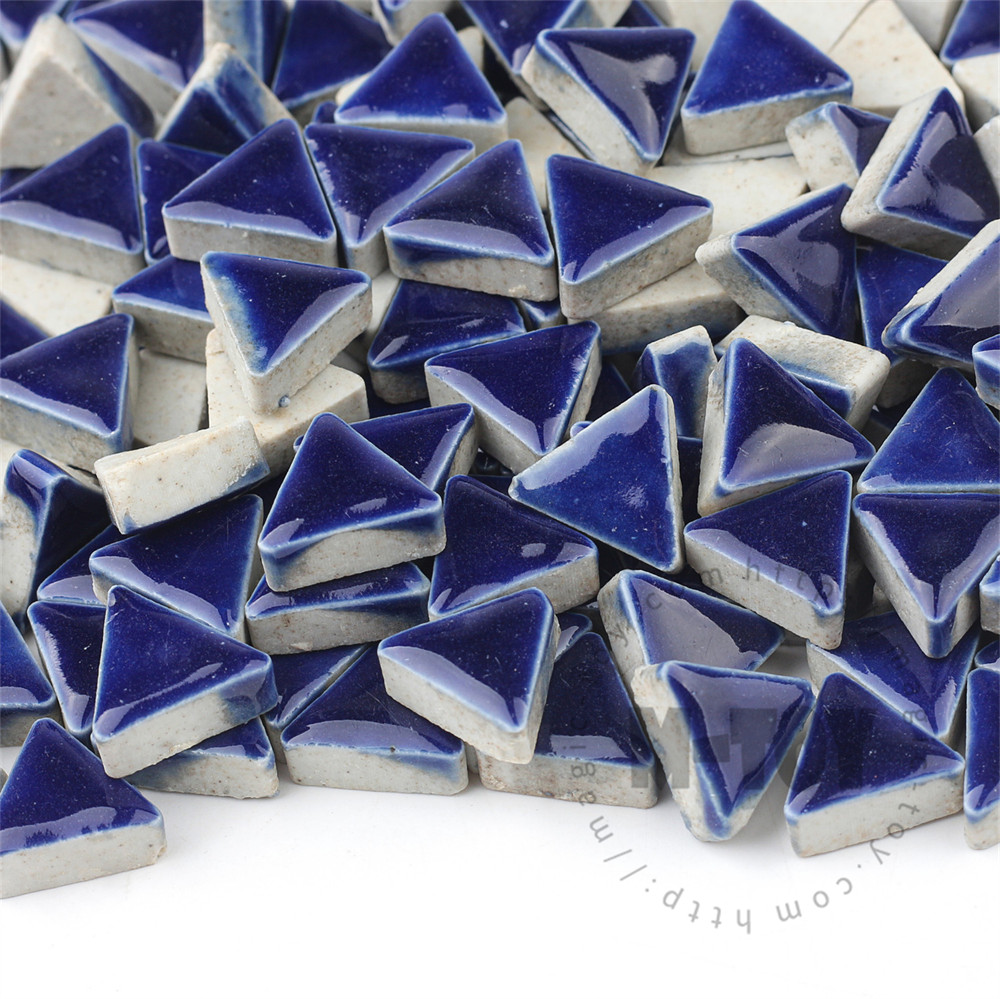 Blue Triangle Shape Ceramic Mosaic 15CJG703