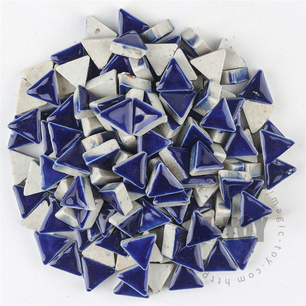 Blue Triangle Shape Ceramic Mosaic 15CJG703