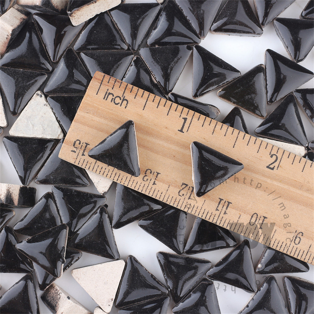 Black Triangle Shape Ceramic Mosaic 15CJG801