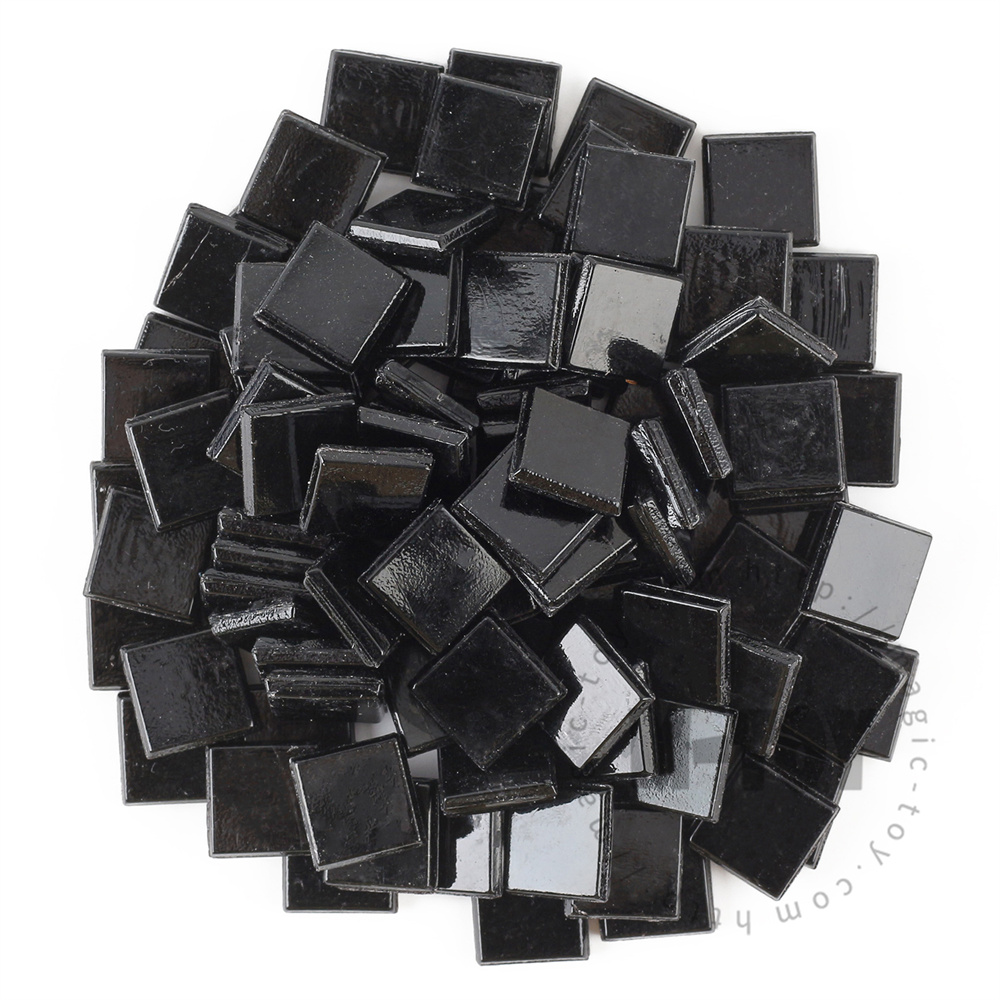 Black Square Ice Jade Hot-melting Glass Mosaic WSG802