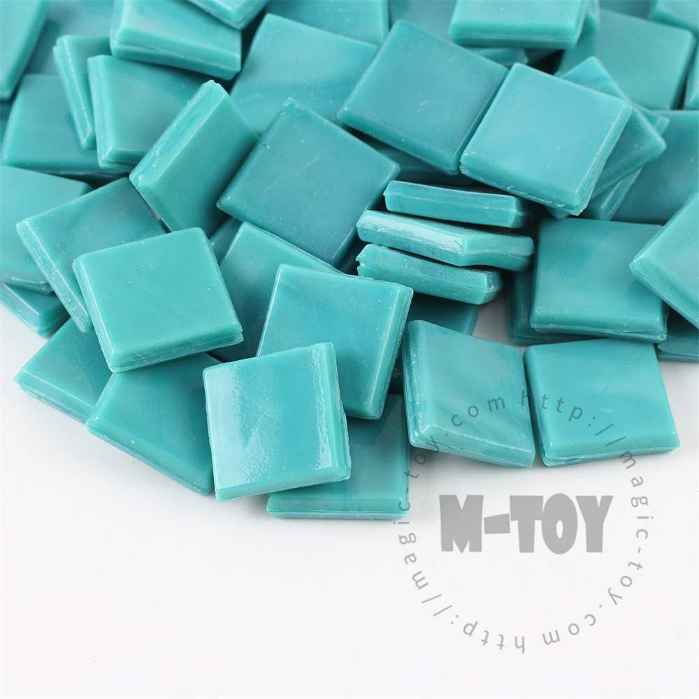 Turquoise Square Ice Jade Hot-melting Glass Mosaic WSG754