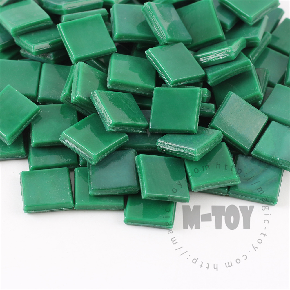 Green Square Ice Jade Hot-melting Glass Mosaic WSG631