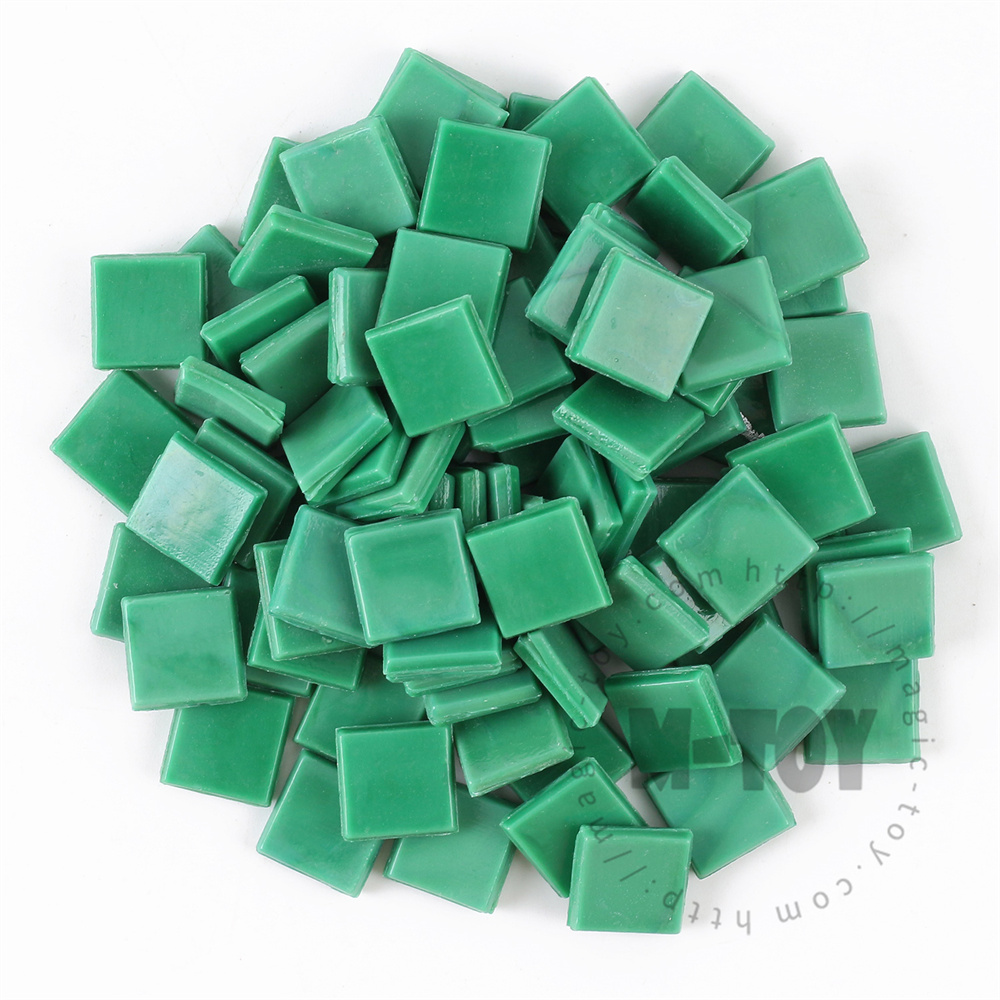 Green Square Ice Jade Hot-melting Glass Mosaic WSG626