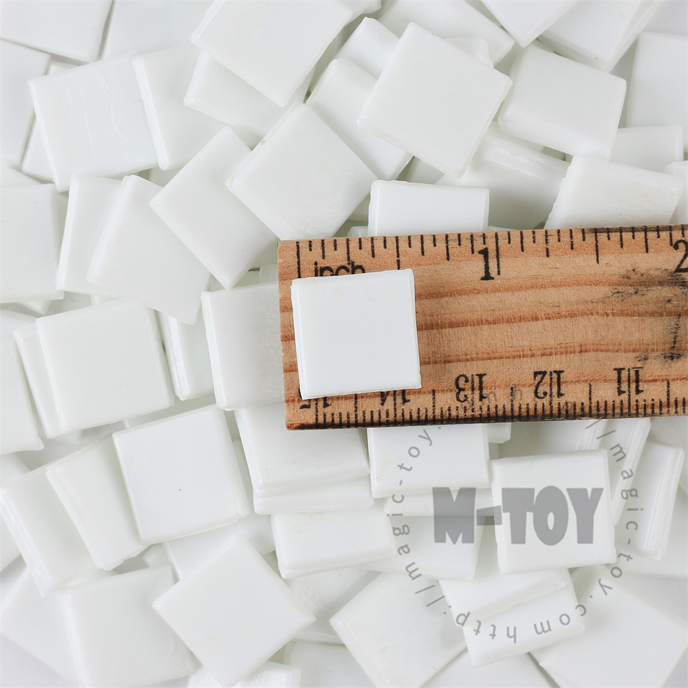 White Square Ice Jade Hot-melting Glass Mosaic WSG102