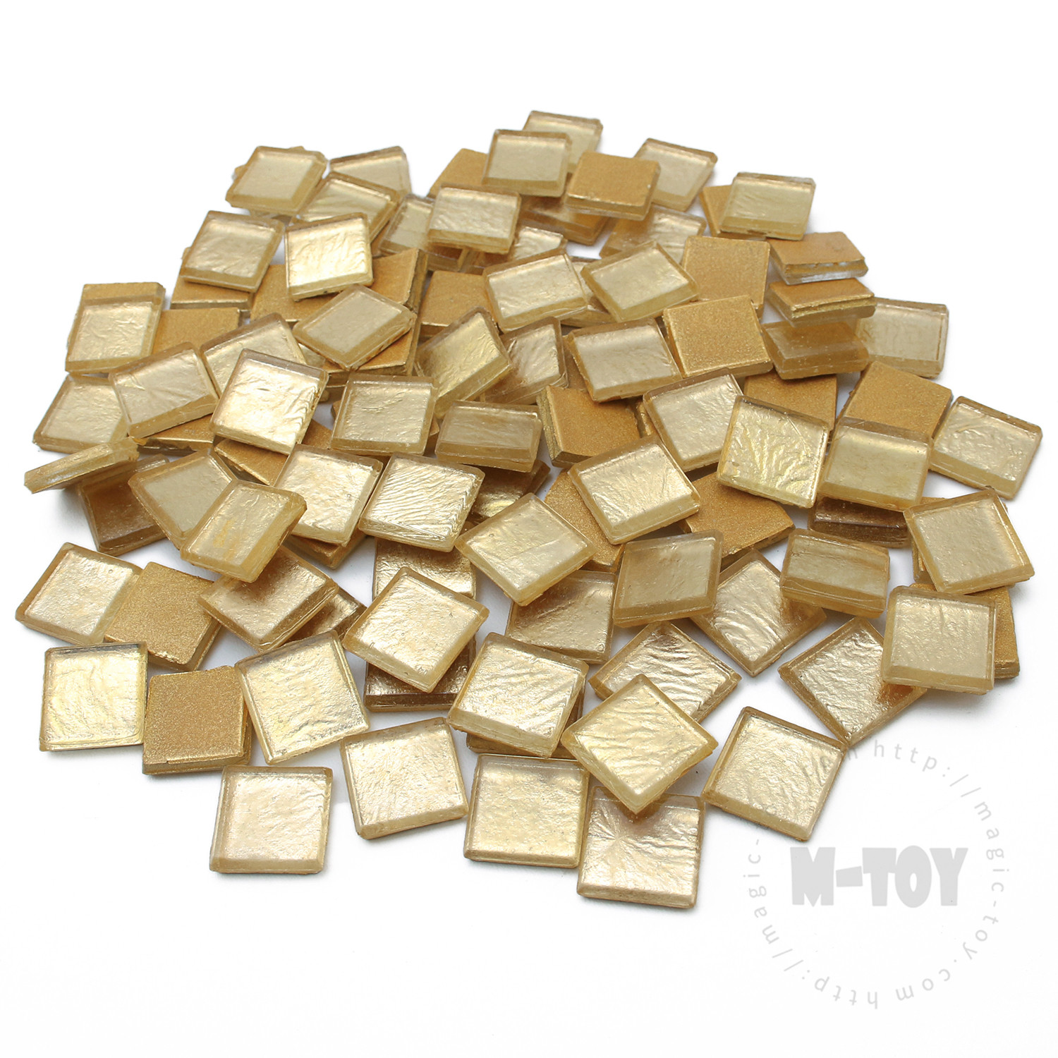 Gold Square Ice Jade Hot-melting Glass Mosaic WSH003