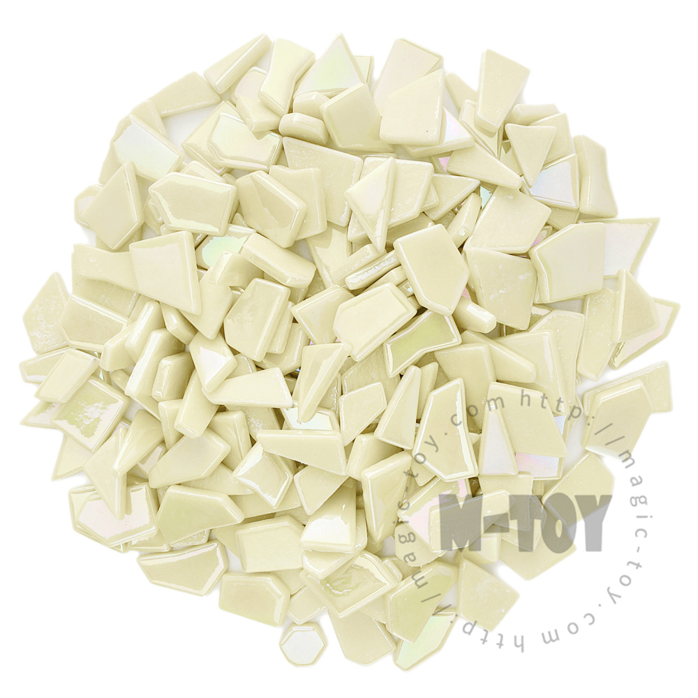 Iridescent Beige Irregular Shape Glass Mosaic IR-SSL30