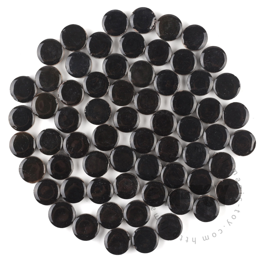 Black Round Shape Ceramic Mosaic 15CRG801