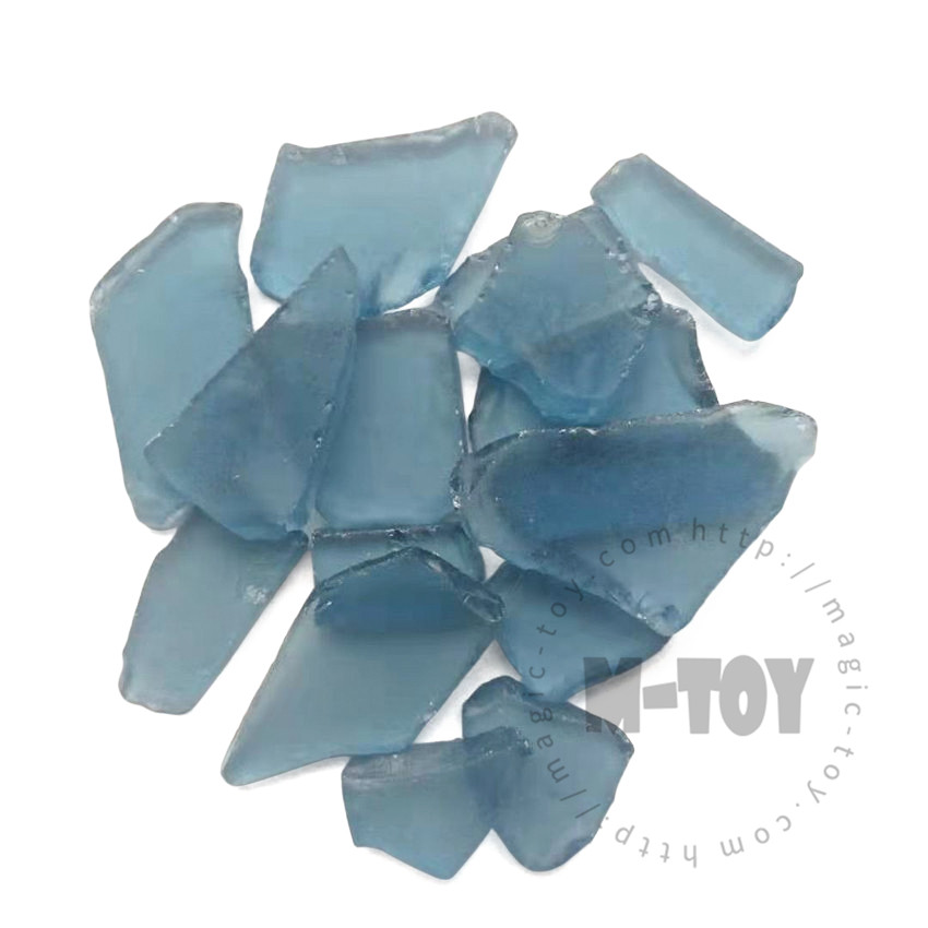 Light Blue Color Irregular Sea Glass CD-HR701-M