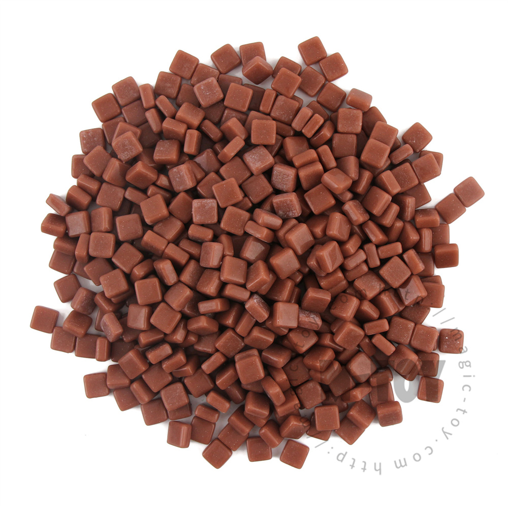 Brown Mini Square Glass Mosaic 8SS34