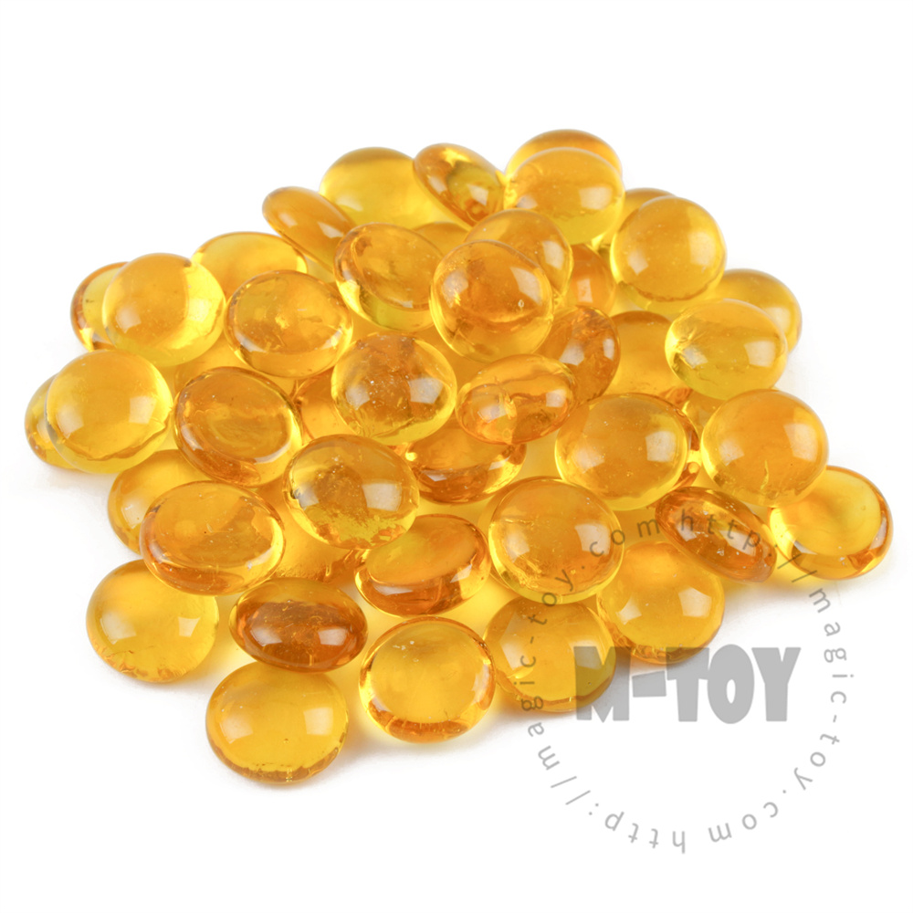 Yellow Transparent Glass Gems CD-R904