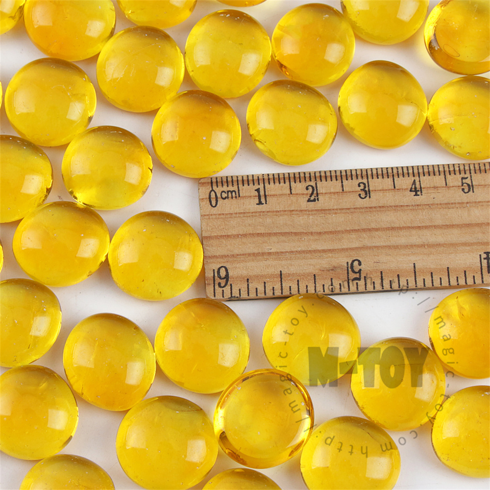 Yellow Transparent Glass Gems CD-R904