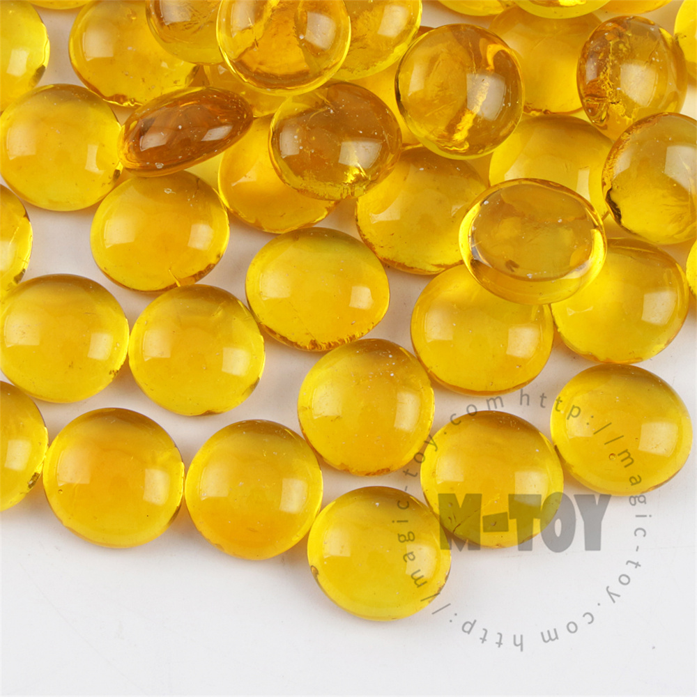 Yellow Transparent Glass Gems CD-R904