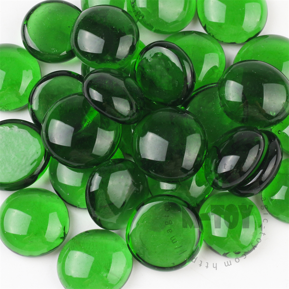 Green Transparent Glass Gems CD-R602