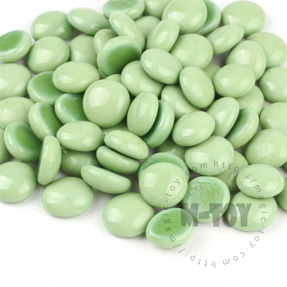 Green Porcelain Glass Gems CD-RO601