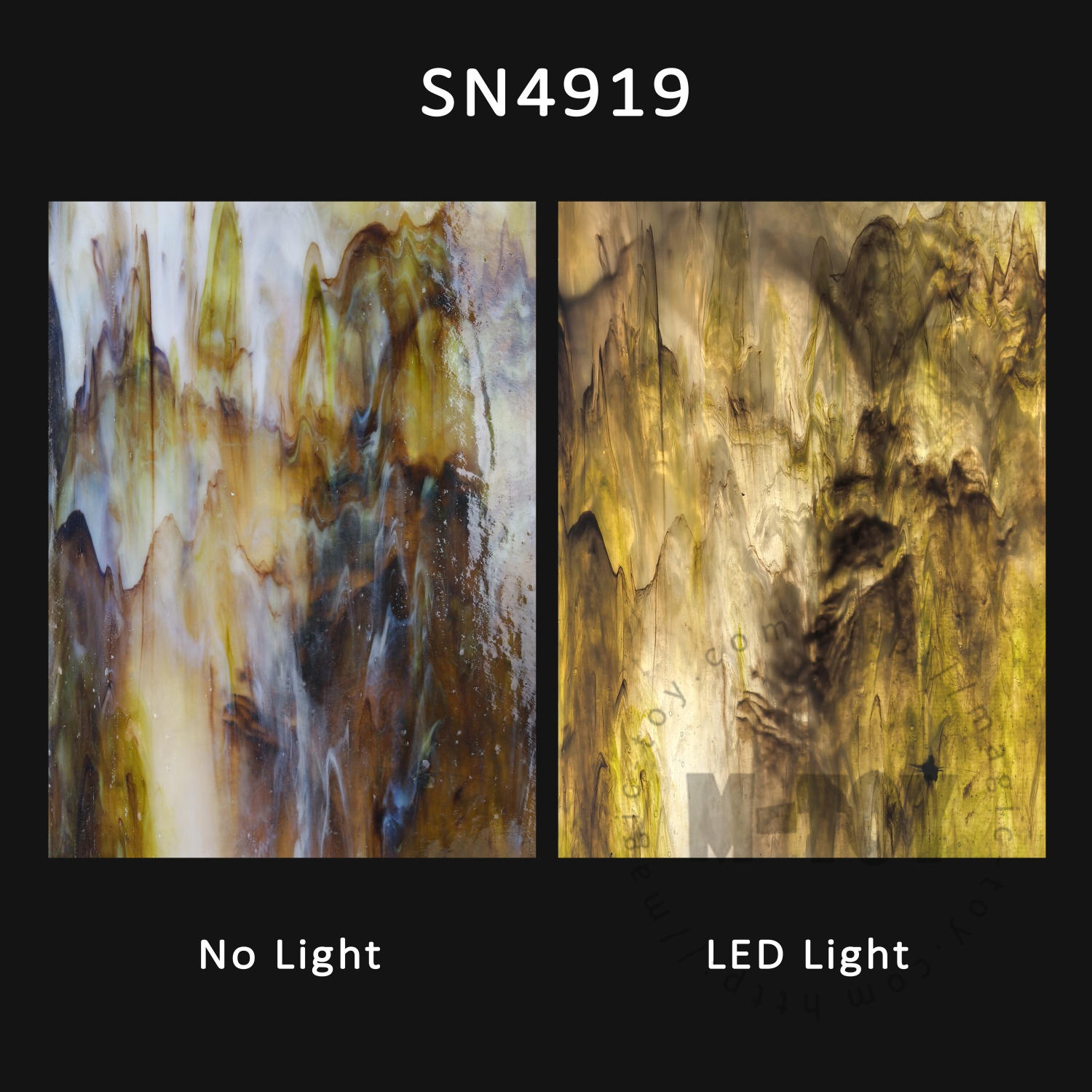 Coffee Stained Glass Sheet SP SN4919