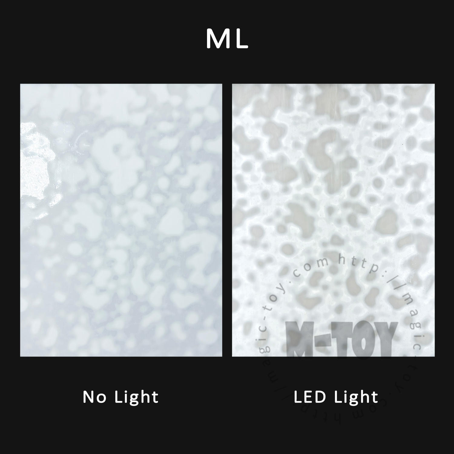 White Mottles Stained Glass Sheet ML