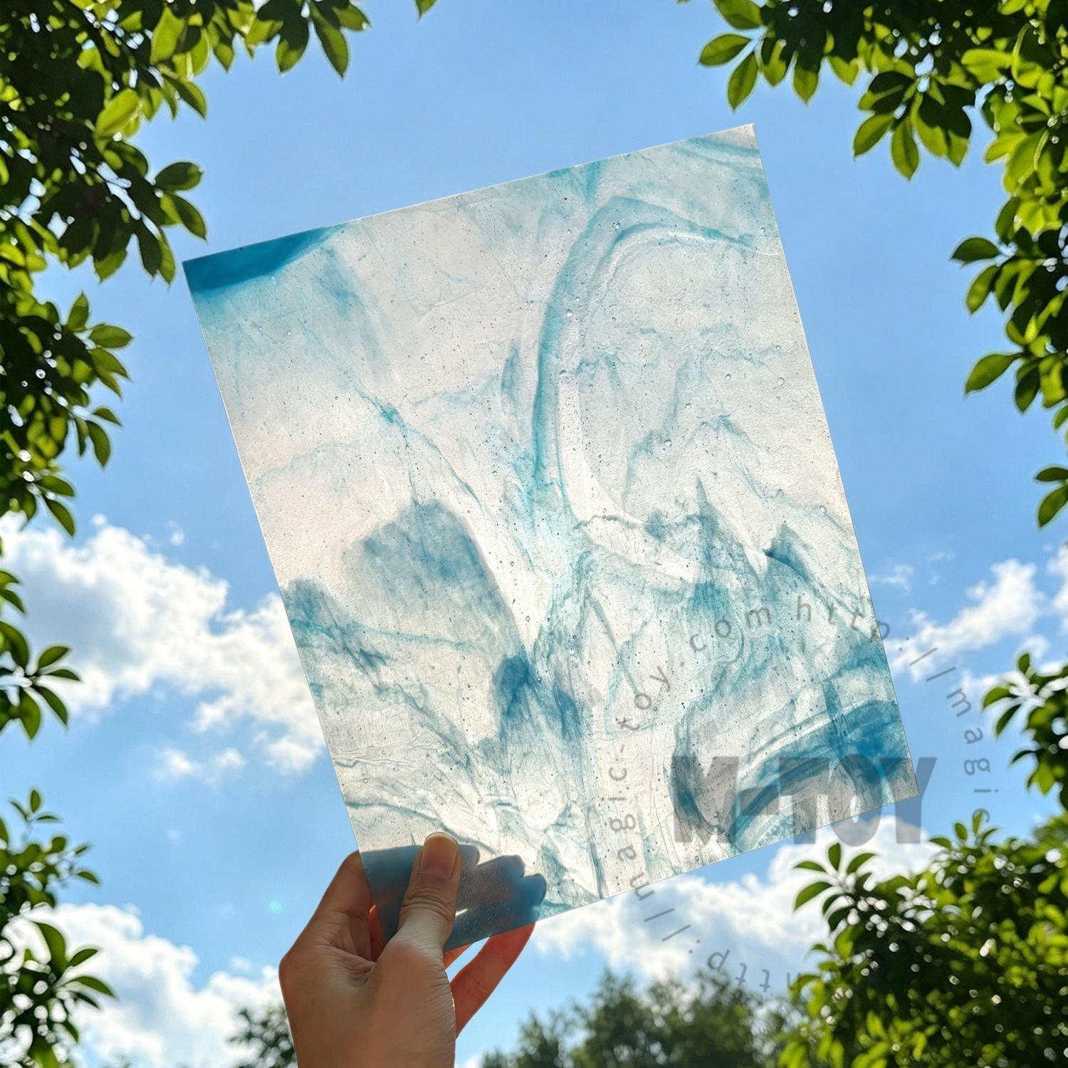 Blue Stained Glass Sheet SP 9235S