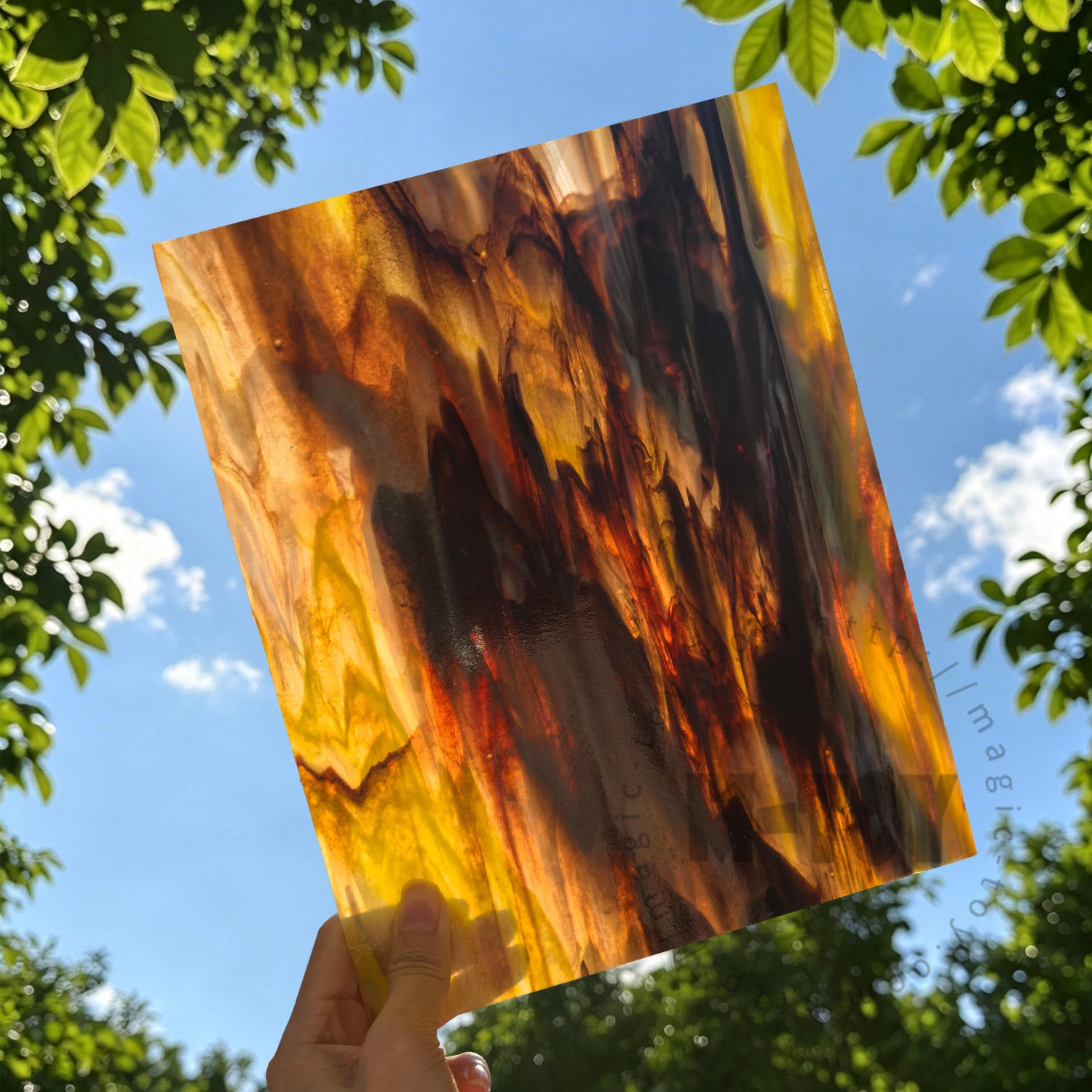 Brown Stained Glass Sheet SP SN4919