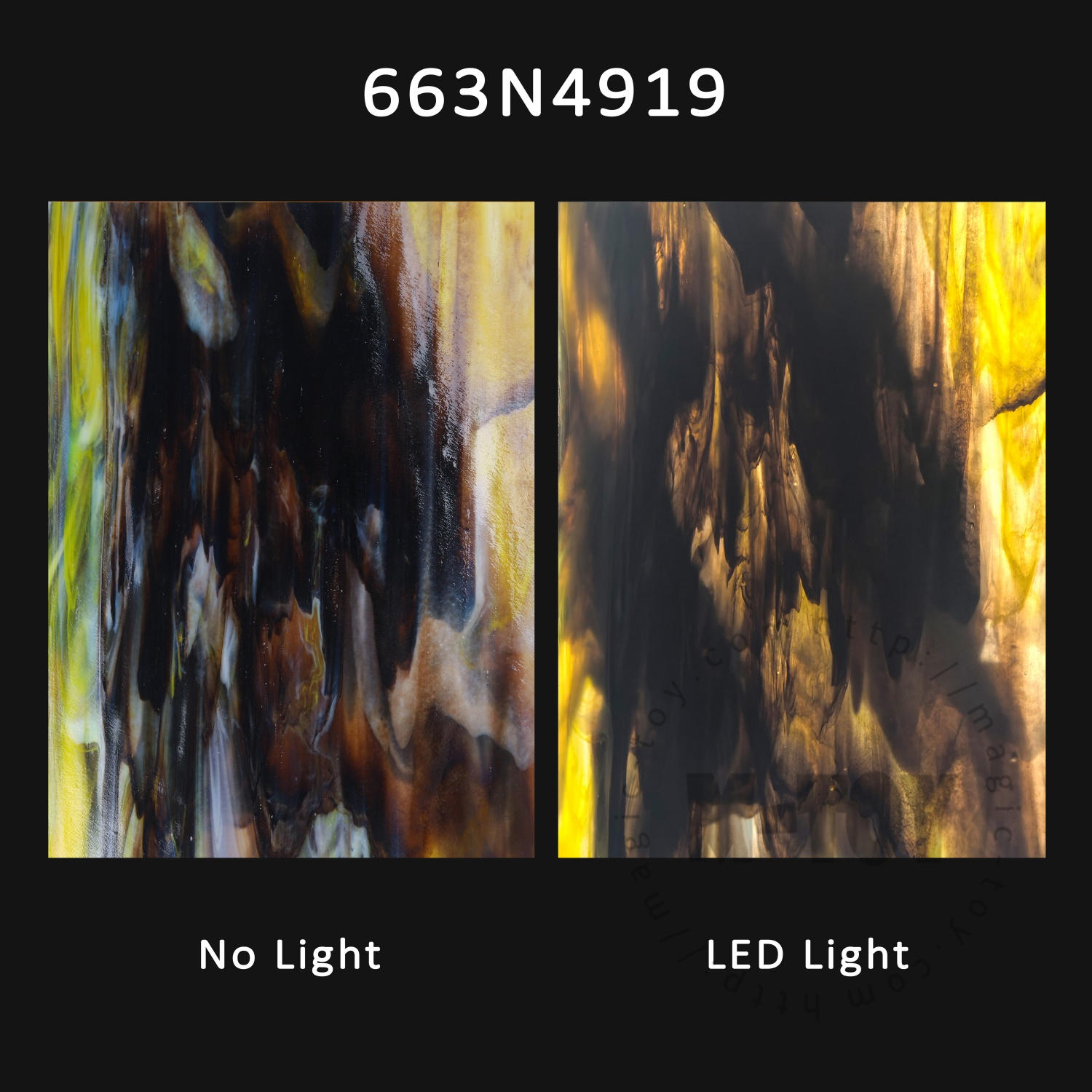 Brown Stained Glass Sheet SP SN4919