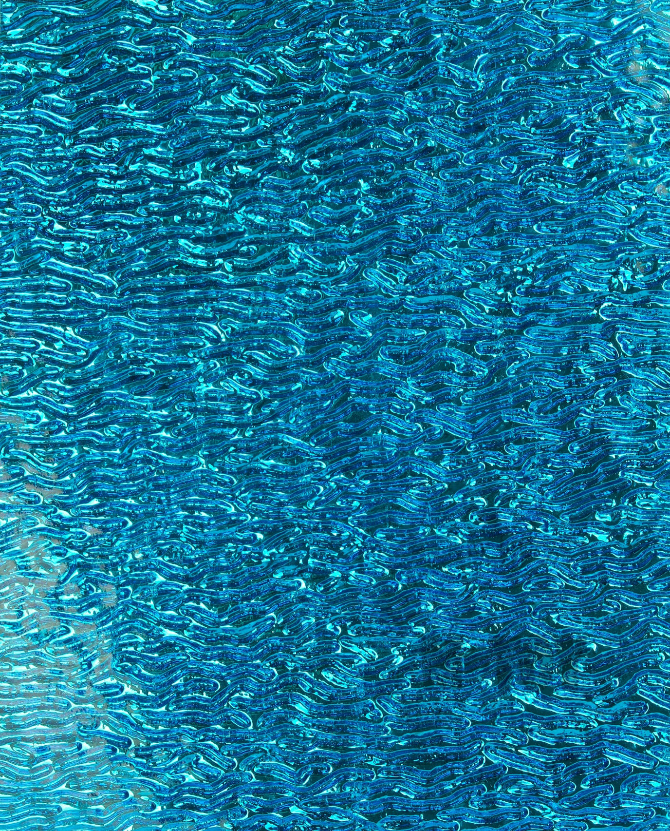 Ripple Mirror Stained Glass Sheet Blue 3Y-R-J