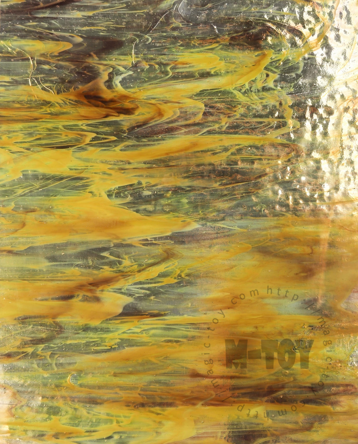 Mirror Stained Glass Sheet Yellow 006626-J