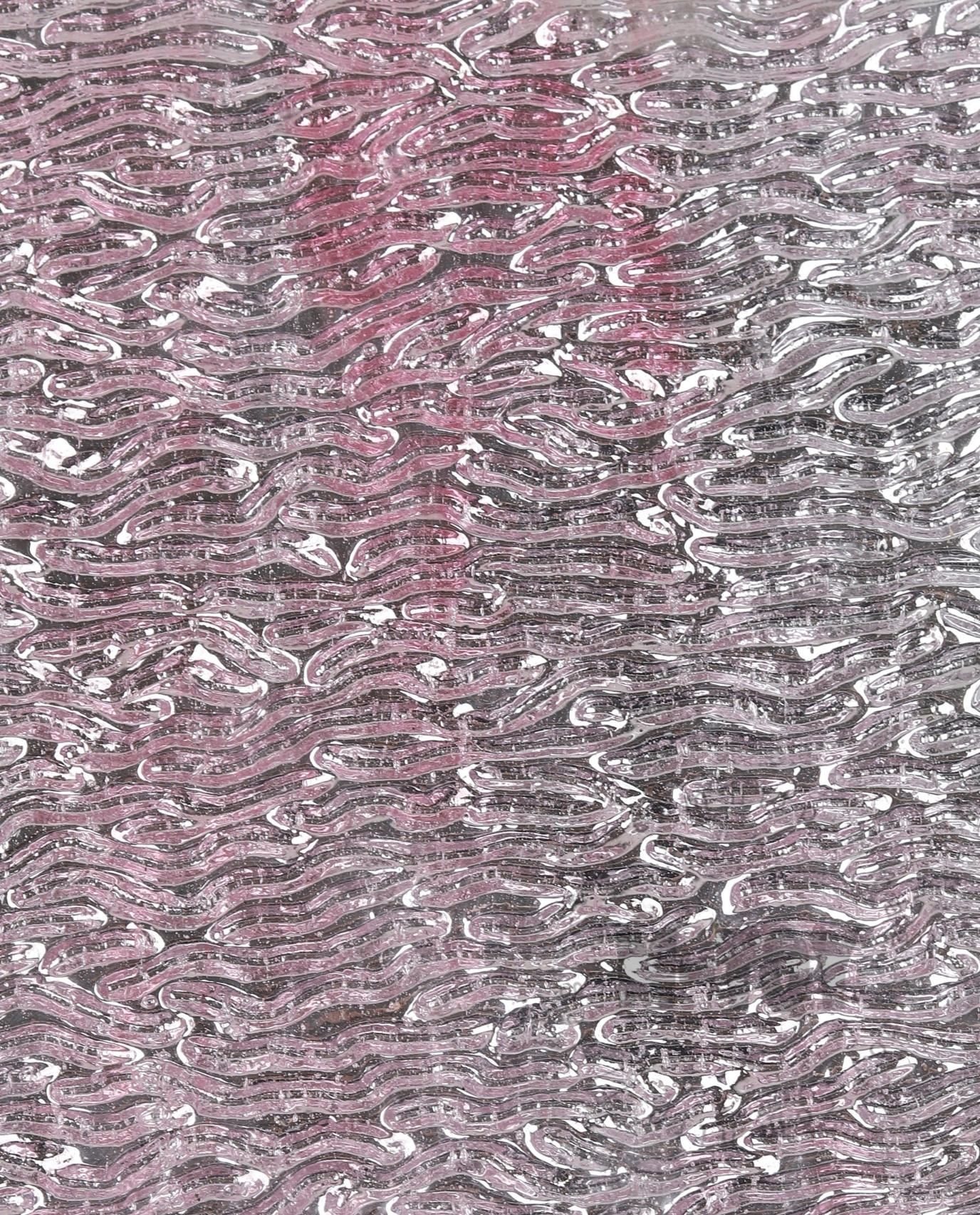 Ripple Mirror Stained Glass Sheet Pink 0095-R-J