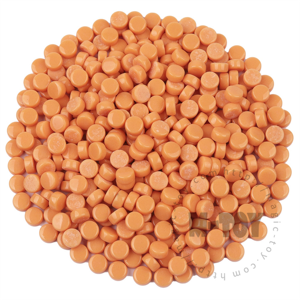 Orange Mini Round Glass Mosaic 8SR18