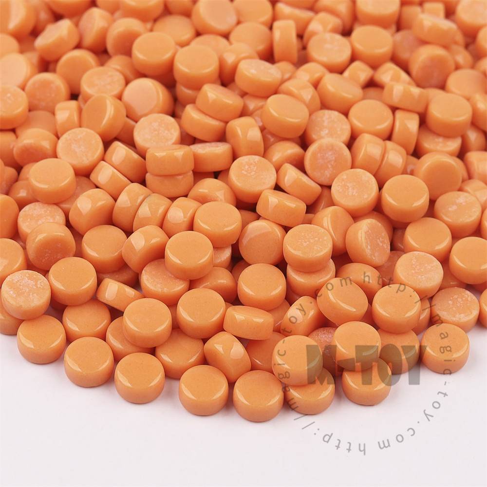 Orange Mini Round Glass Mosaic 8SR18