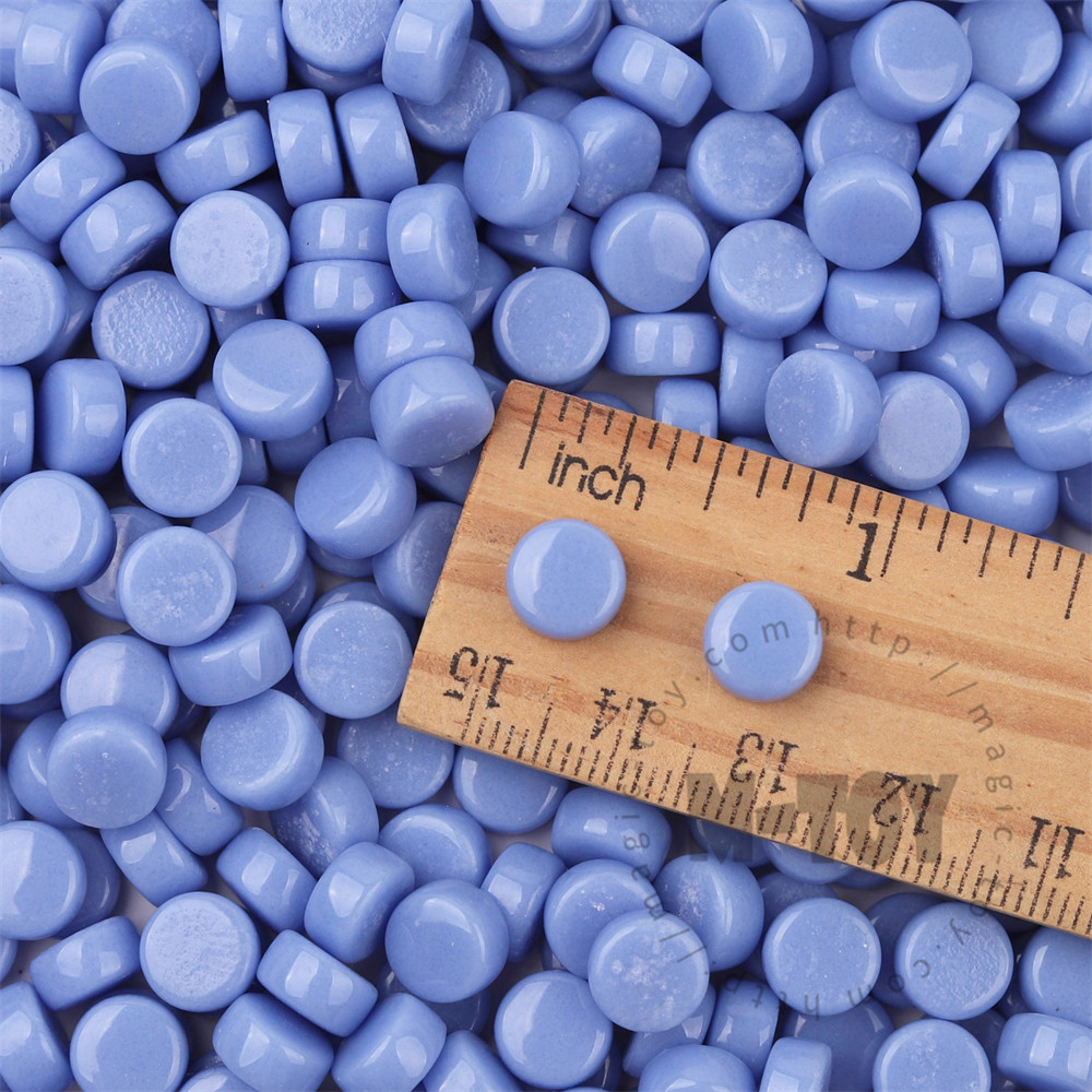 Blue Mini Round Glass Mosaic 8SR03