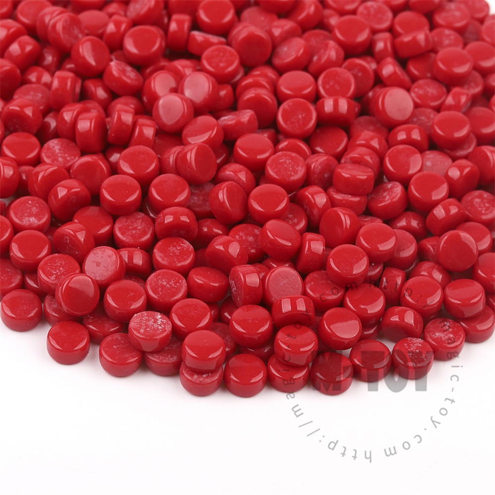 Red Mini Round Glass Mosaic 8SR16