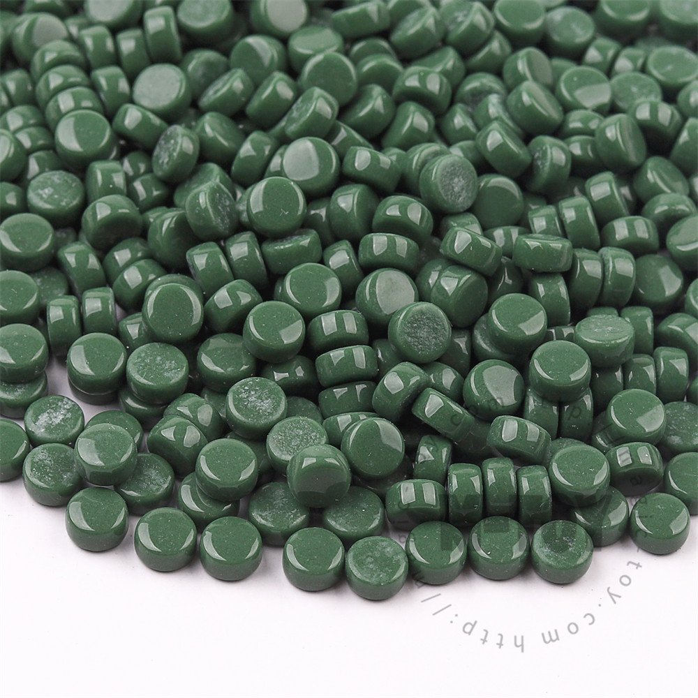 Green Mini Round Glass Mosaic 8SR44