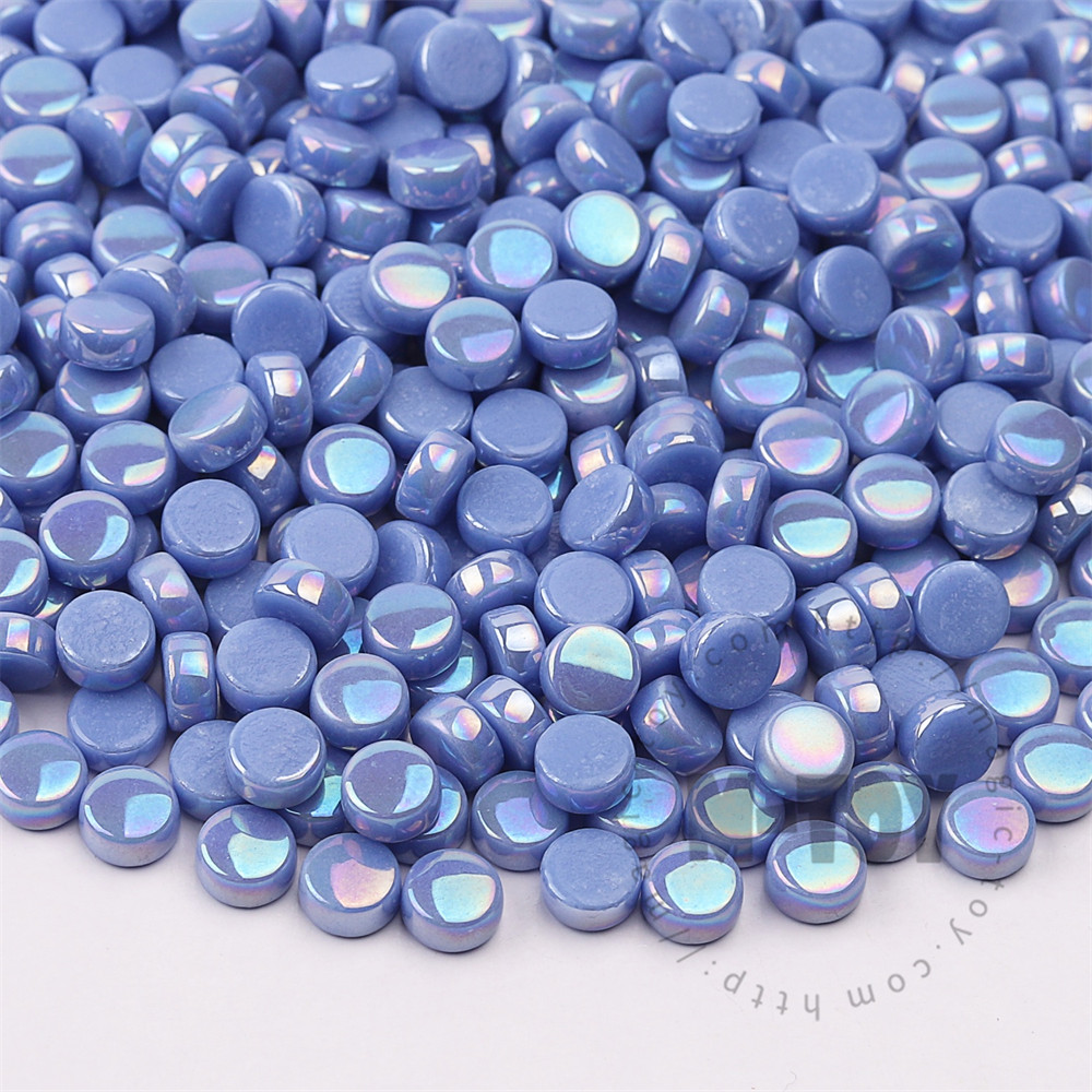 Blue Mini Round Glass Mosaic 8SRL03