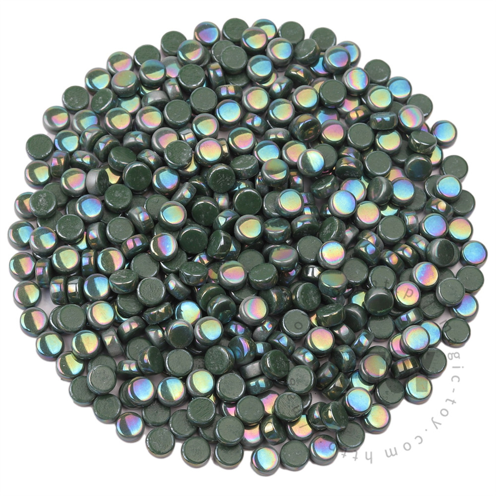 Green Mini Round Glass Mosaic 8SRL44