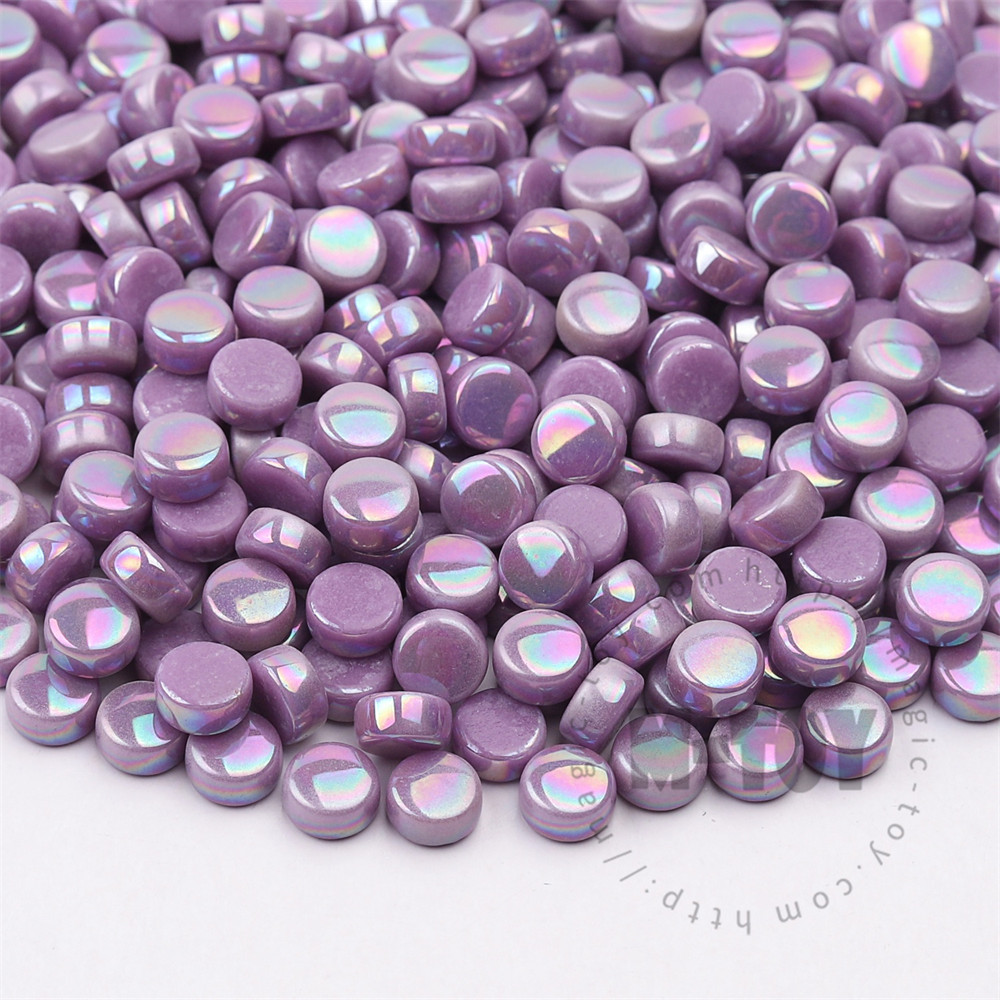 Purple Mini Round Glass Mosaic 8SRL62