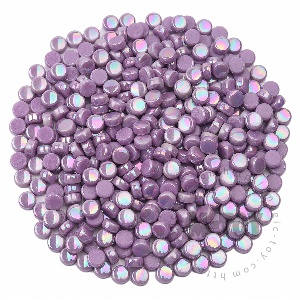 Purple Mini Round Glass Mosaic 8SRL62