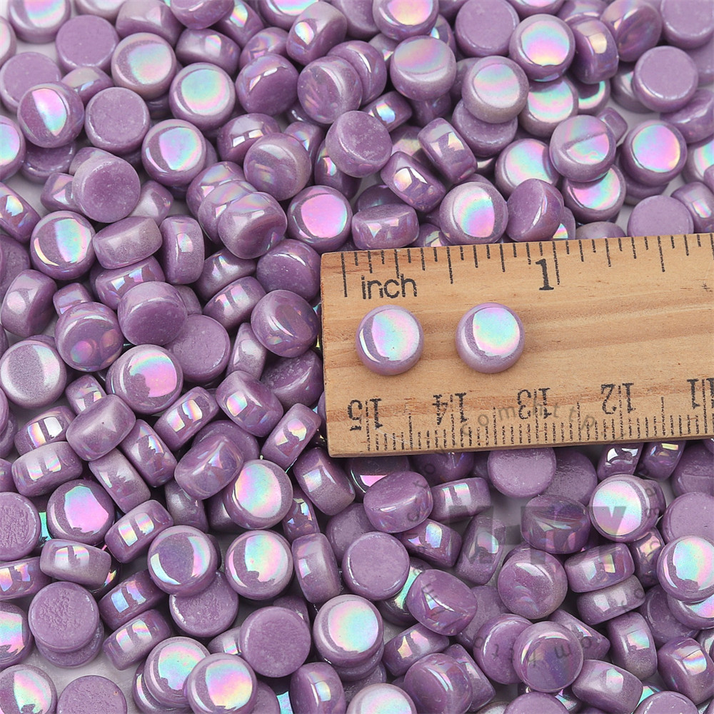 Purple Mini Round Glass Mosaic 8SRL62