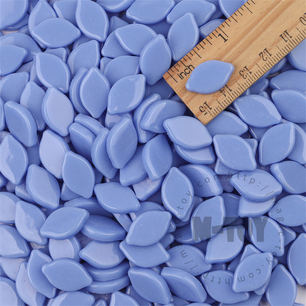 Glossy Blue Small Petals Glass Mosaic SMBG03