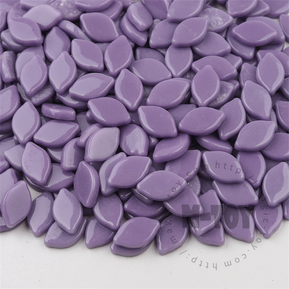 Glossy Purple Small Petals Glass Mosaic SMBG62