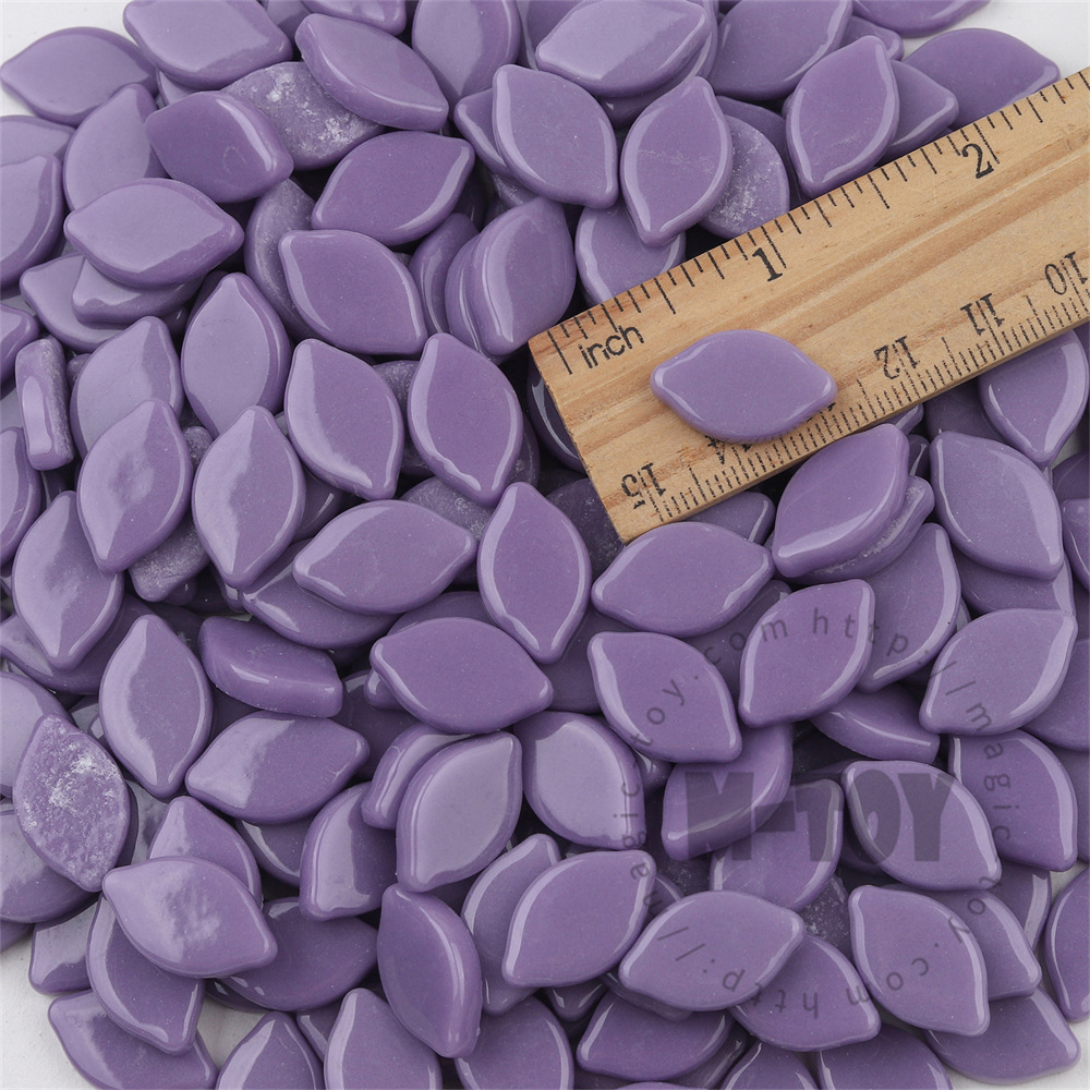 Glossy Purple Small Petals Glass Mosaic SMBG62